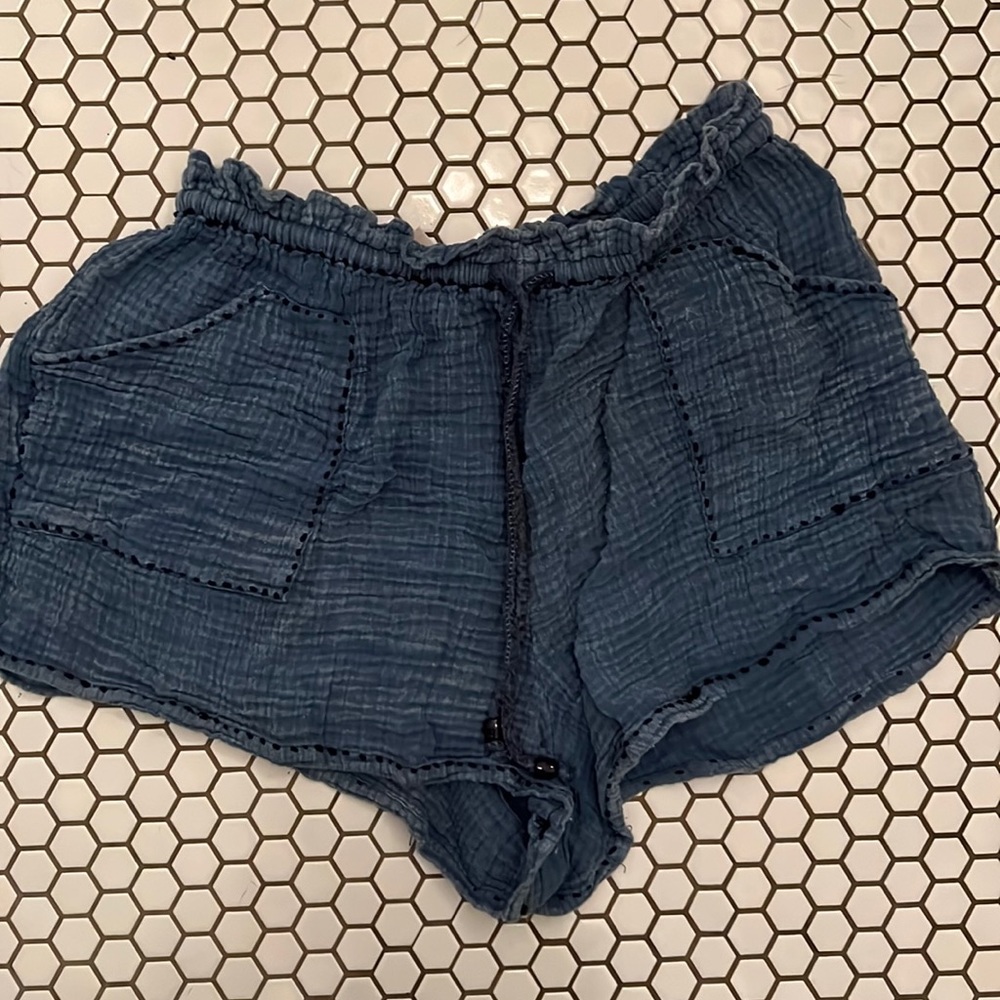 Free people chambray shorts